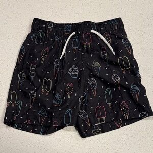 Ice Cream Patterned Kids Swim Trunks